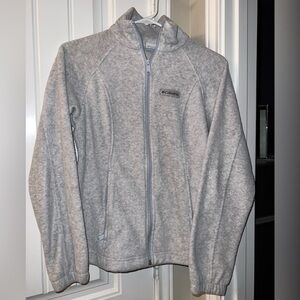 Columbia Light Gray Fleece Jacket